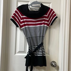 Cowl neck sweater shirt